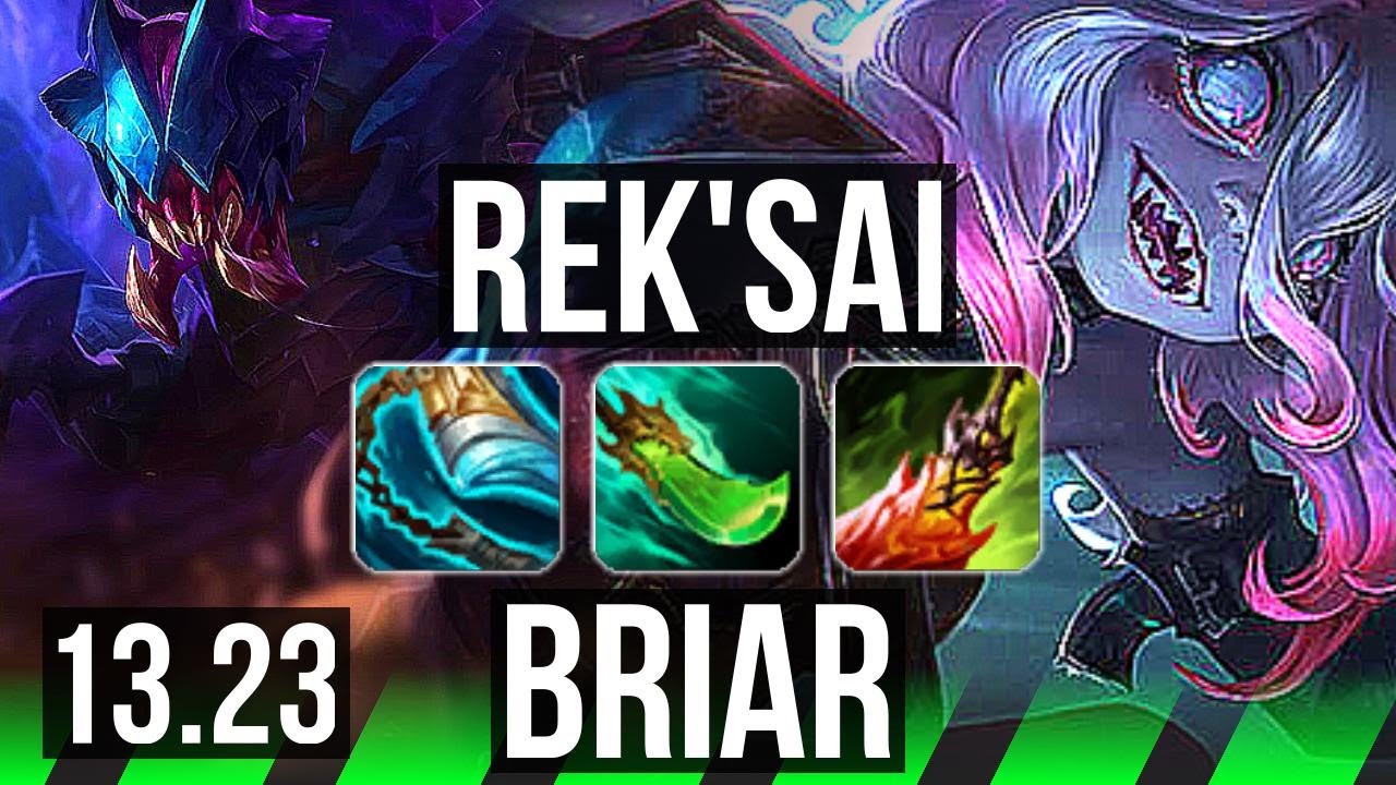 REK'SAI vs BRIAR (JNG) | 2.4M mastery, 10/3/12, 500+ games, Godlike | KR Master | 13.23