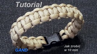 Paracord - Bransoletka z paracordu splot Cobra 1 - Tutorial - Paracord bracelet Cobra 1 - Handmade.