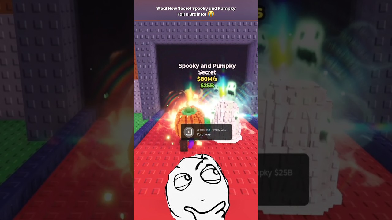 Steal New Secret Spooky and Pumpky Fail a Brainrot