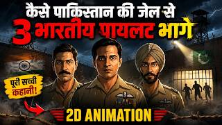 Kaise Pakistan Ki Jail Se Bhage 3 Indian Pilots | 2D Animation