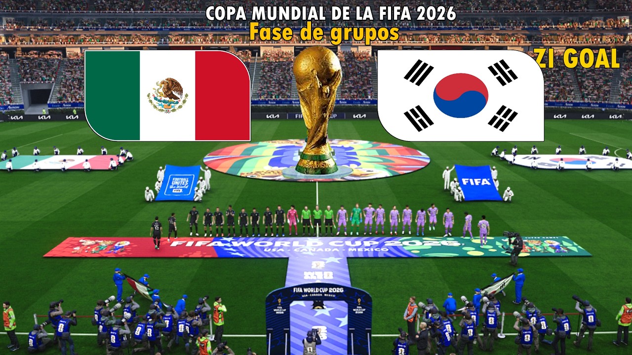 MÉXICO vs COREA DEL SUR | Copa Mundial de la FIFA 2026 - Simulación de partido completo en PES 2021