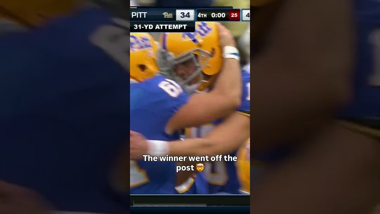 That was so close 🫨 #pittsburghpanthers #accfootball #collegefootball