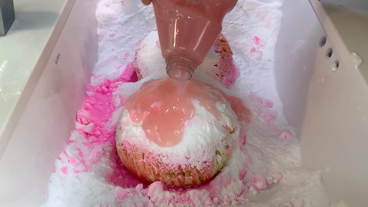 BAKING SODA + DISH SOAP 💐💕For @Scrub MamaG 💕💐 - sponge ASMR