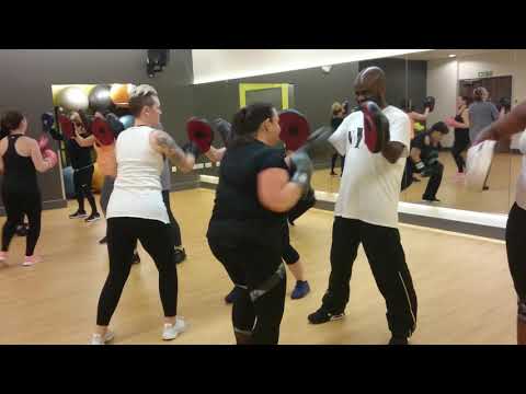 Boxercise Kick class Becontree Heath Leisure Centre