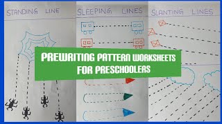 Prewriting Pattern Worksheets for Preschoolers #shorts