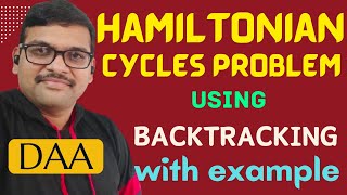 HAMILTONIAN CYCLE PROBLEM USING BACKTRACKING WITH EXAMPLE || PROCEDURE || DAA