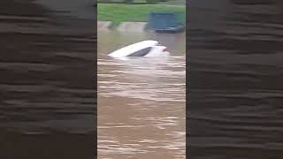 Historic Flooding SWALLOWS Cars and Buildings in West Virginia #shorts