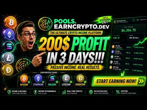 EarnCrypto Pools YouTube partner video — 5 chains, $200 in 3 days, $150 in coupons