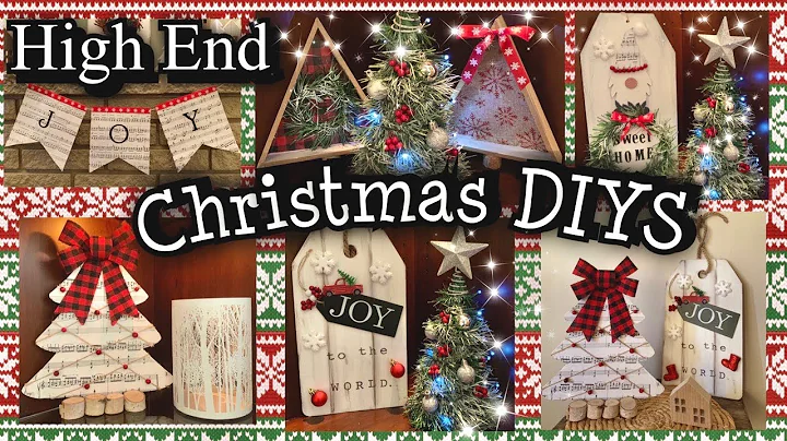 Dollar Tree DIY Christmas 2020 Farmhouse Decor high end