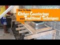 How To Make Kitchen Concrete Countertops In Place With Traditional Techniques