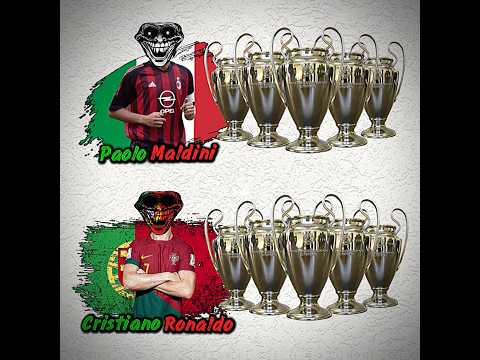 RONALDO VS MALDINI Football Trophy Sohrts 