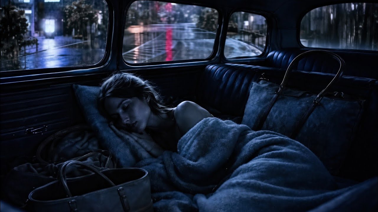 Comfortable rain in the car 🌧️ The soft raindrops make you comfortable to sleep. 