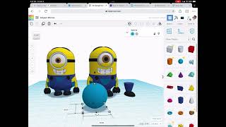 3D Print and Design Stuart Minion on Tinkercad Part 2