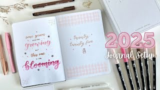My 2025 Bullet Journal Setup 🎀🤍 | Notebook Therapy Unboxing ⋆𐙚₊˚⊹♡
