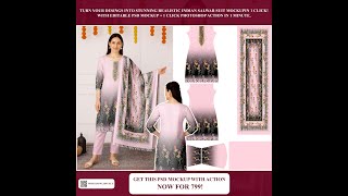 Transform Your Salwar Suit Designs in 1 Click! | Realistic Indian Suit PSD Mockup Tutorial 2025 screenshot 5