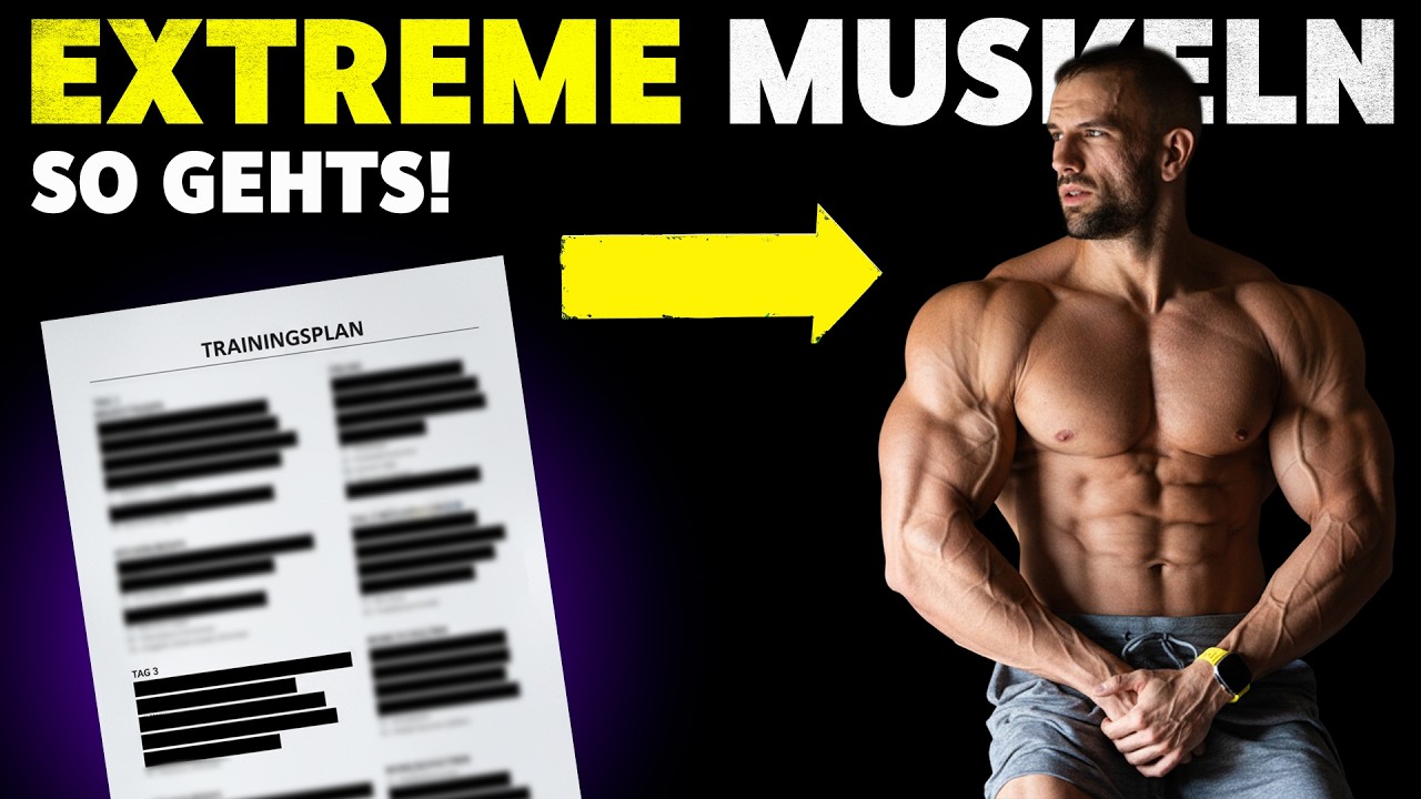 EXTREMES Training für EXTREMEN Muskelaufbau?! | Trainingsplan