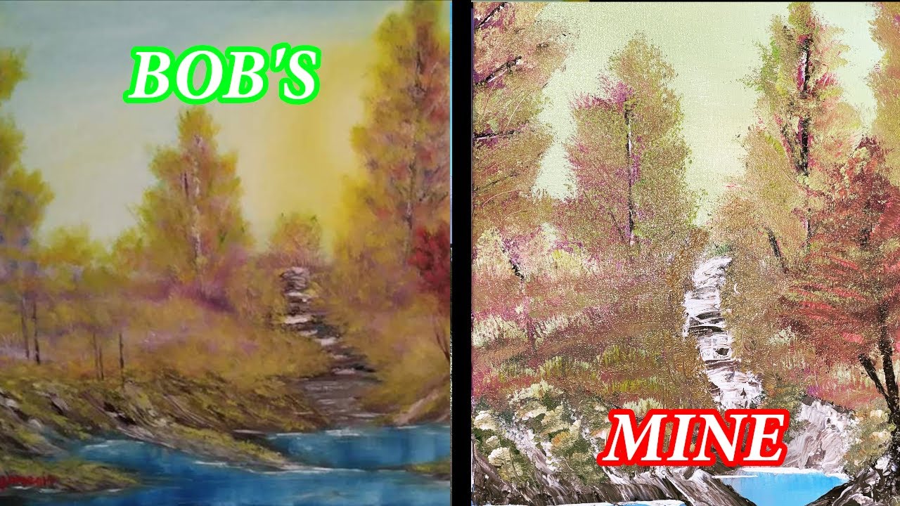 Recreating Bob Ross (Joy of Painting) Season 1 Episode 1 First Time
