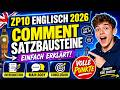 ZP10 Englisch 2026 Comment Satzbausteine: Introduction, Main Body &amp; Conclusion perfekt schreiben