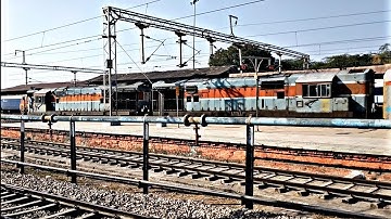 14616 Amritsar Lal Kuan Express with LDH Twins Alco WDM 3A Departing from CHANDIGARH Jn!!