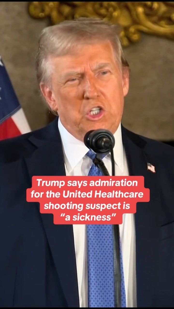 Trump comments on UnitedHealthcare CEO's murder, online reaction to shooting #shorts
