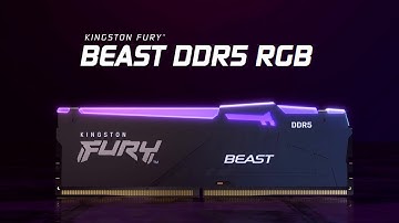 DDR5 RGB Memory with speeds up to 6000MT/s – Kingston FURY Beast DDR5 RGB