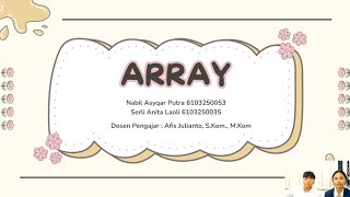 Tugas project akhir Array Dimensi