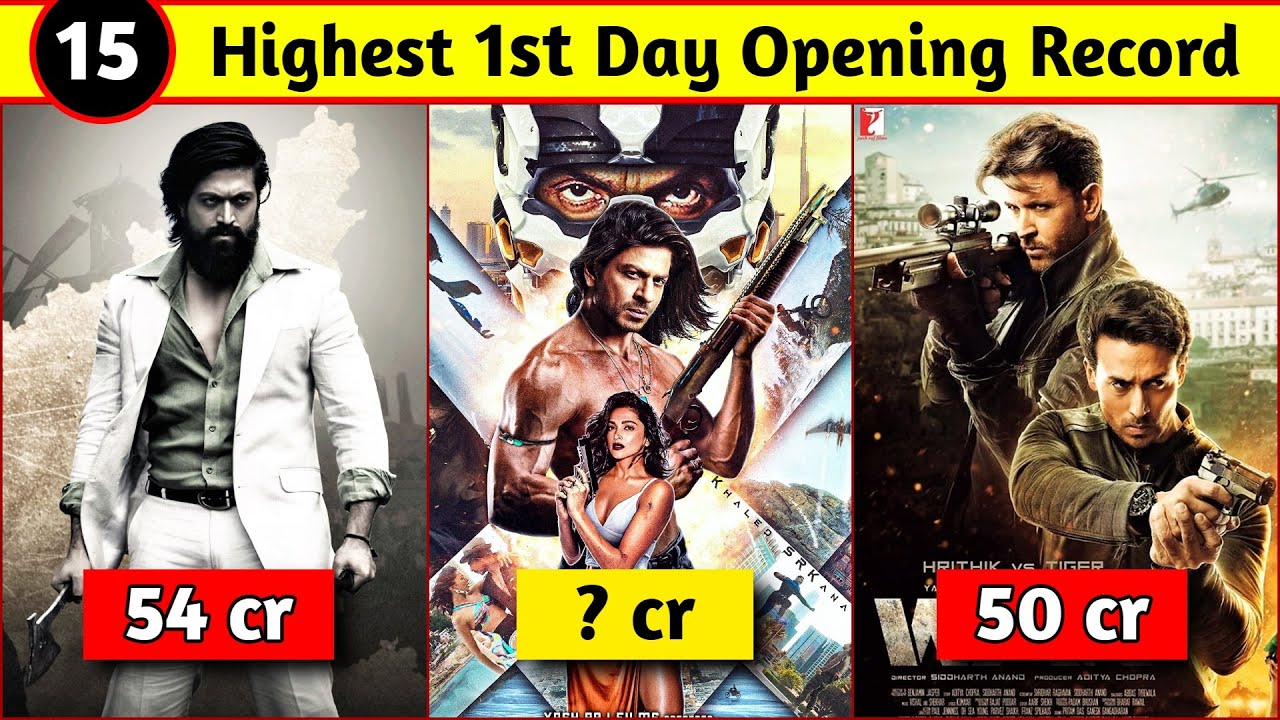 15 Highest Opening 1st Day Collection Records of Bollywood Movies in Hindi |Pathaan Day 1 Collection