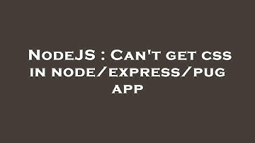 NodeJS : Can