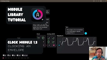Audulus Module Library Tutorial: 1.3 Clocking an Envelope