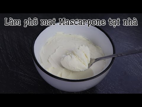 Video Tự làm phô mai Mascarpone dùng cho bánh Tiramisu - YouTube