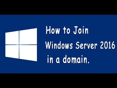 Join Windows Server 2016 to domain - GUI