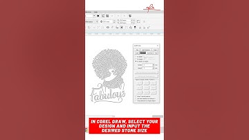How to resize a rhinestone template design in Corel Draw