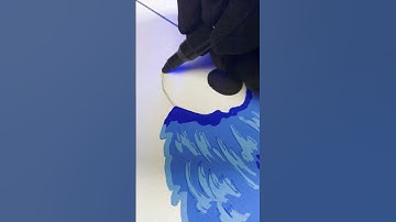 Cookie Monster Drawing in 4 different styles (Part 1) #shorts #posca