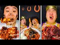 mukbang | How to secretly eat crispy pork belly? | How to sneak fried chicken? | cooking | HUBA