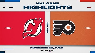 NHL Highlights | Devils vs. Flyers - November 22, 2025