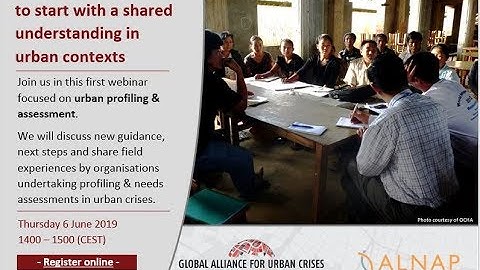 Urban Profiling: how to start with a shared understanding in urban contexts