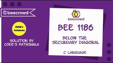 Beecrowd Problem 1186 - Below the Secundary Diagonal solution( Bangla ) | C language