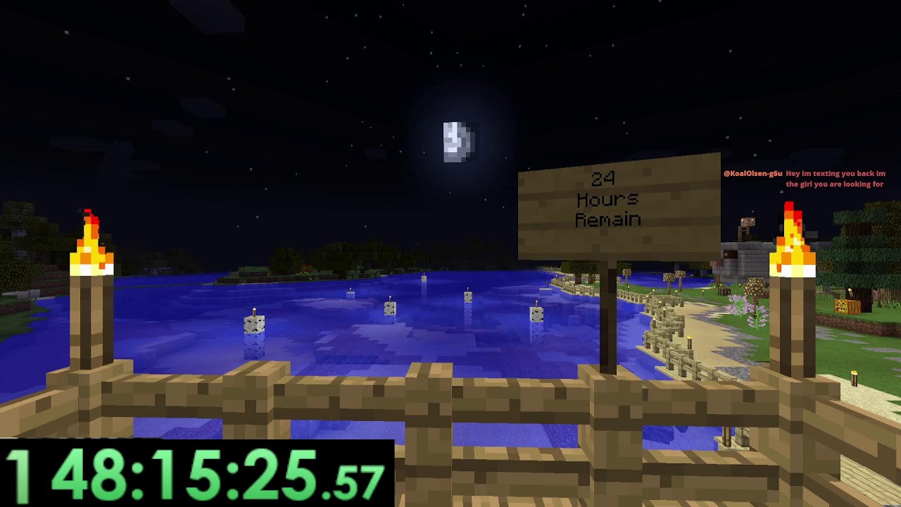 Streaming Minecraft until she Texts Me Back