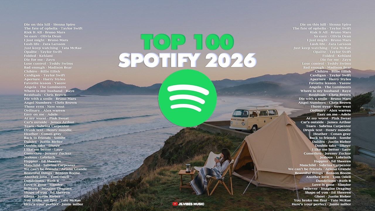 ⁣✨Top 100 Spotify 2026 Playlist || Best Music Global Spotify Trending 2026 - Positive and Chill Vibes