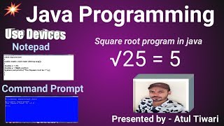 square root program in java