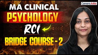 MA Clinical Psychology | RCI Series | Bridge Course-2 | Important Questions