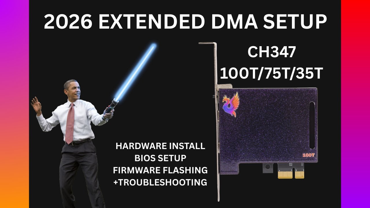 Extended DMA Card Setup - CH347 100T/75T/35T - Install, BIOS, Firmware flashing + Troubleshooting