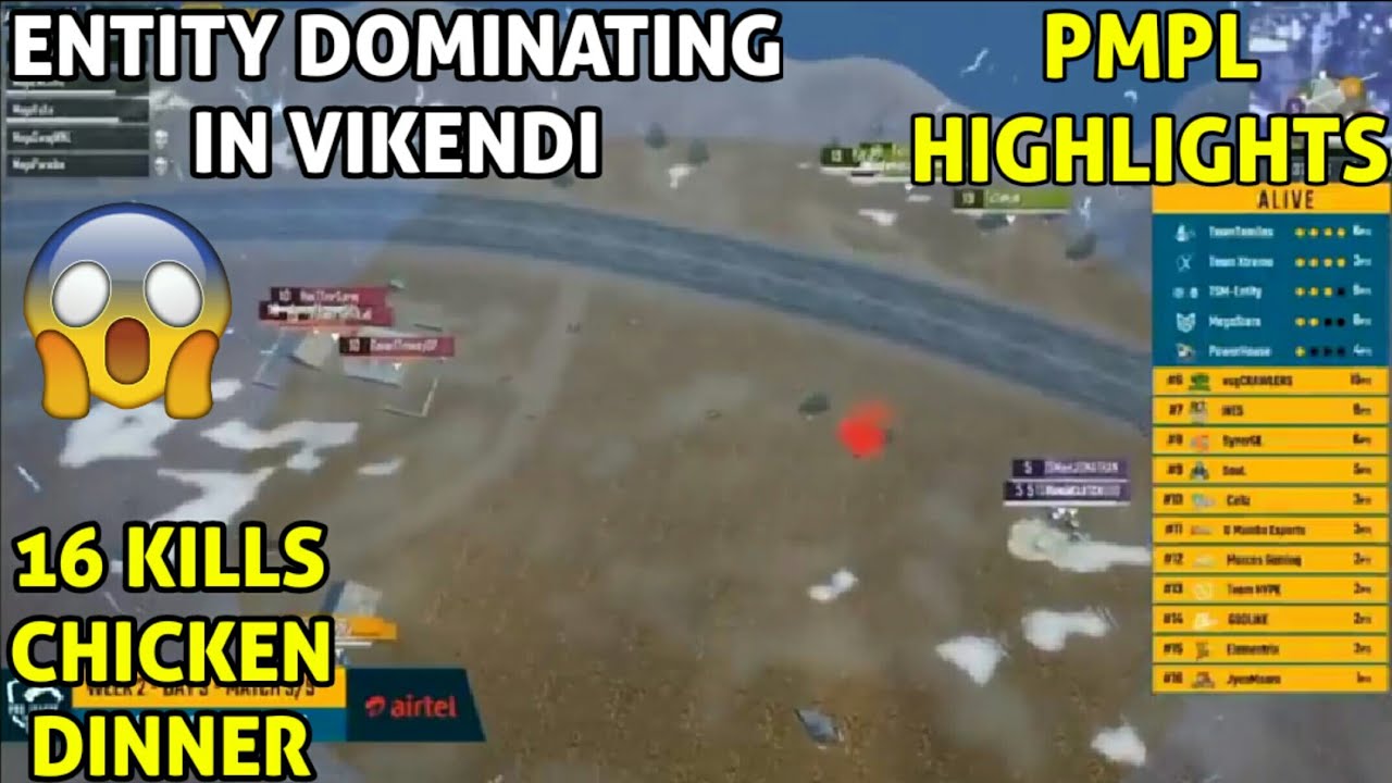TSM ENTITY DOMINATING IN VIKENDI | 16 KILLS CHICKEN DINNER | PUBG MOBILE