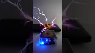 What does the Tesla coil to the orange peel #shorts #music #tesla #teslacoil