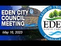May 16, 2023 Eden City Council Meeting