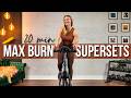 20 min MAX BURN SUPERSETS Indoor Cycling Workout