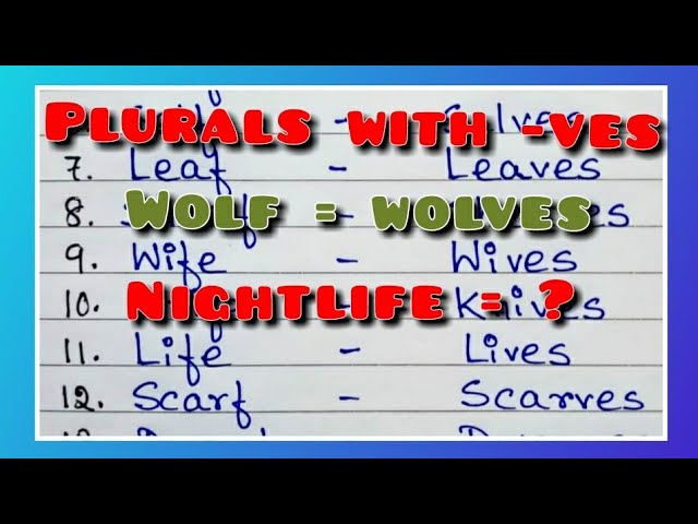 Plural and Singular Nouns  Plurals, Singular nouns, Advanced english  vocabulary