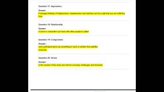 FREE AND STUDY GAMES ABOUT HEALTH FINAL EXAMQUESTIONSActual Qs and Ans Expert-Verified Explanation