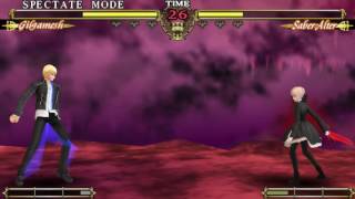 Fate Unlimited Codes PSP - Gilgamesh VS Saber Alter (  )