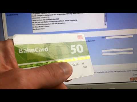 Bahncard 50 + 100 kündigen ganz einfach!